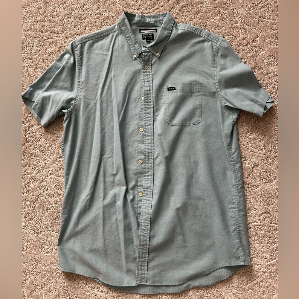 RVCA X-Large Slim Button Down Shirt